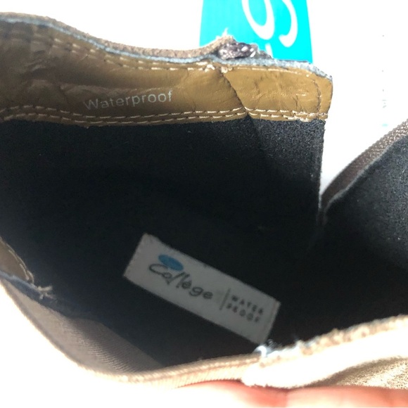 Aqua College Lori Waterproof Booties Dark Taupe Suede Size 6M - Picture 11 of 13